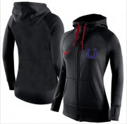 Wholesale Cheap Women's Nike Indianapolis Colts Full-Zip Performance Hoodie Black