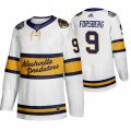 Wholesale Cheap Adidas Predators #9 Filip Forsberg Men's White 2020 Winter Classic Retro Authentic NHL Jersey