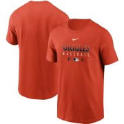 Wholesale Cheap Men's Baltimore Orioles Nike Orange Authentic Collection Team Performance T-Shirt