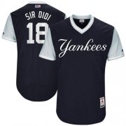 Wholesale Cheap Yankees #18 Didi Gregorius Navy "Sir Didi" Players Weekend Authentic Stitched MLB Jersey