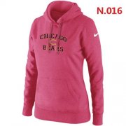 Wholesale Cheap Women's Nike Chicago Bears Heart & Soul Pullover Hoodie Pink