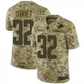 Wholesale Cheap Nike Lions #32 D'Andre Swift Camo Men's Stitched NFL Limited 2018 Salute To Service Jersey