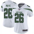 Wholesale Cheap Nike Jets #26 Marcus Maye White Women's Stitched NFL Vapor Untouchable Limited Jersey