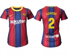 Wholesale Cheap Women 2020-2021 Barcelona home aaa version 2 red Soccer Jerseys