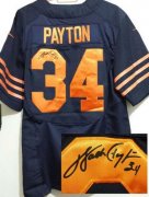 Wholesale Cheap Nike Bears #34 Walter Payton Navy Blue Alternate Men's Stitched NFL Elite Autographed Jersey