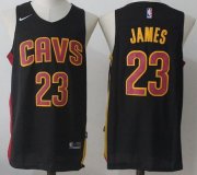 Wholesale Cheap Men's Cleveland Cavaliers #23 LeBron James Black 2017-2018 Nike Swingman Stitched NBA Jersey