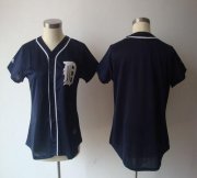 Wholesale Cheap Tigers Blank Navy Blue Women's Fashion Stitched MLB Jersey
