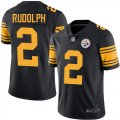Wholesale Cheap Nike Steelers #2 Mason Rudolph Black Youth Stitched NFL Limited Rush Jersey