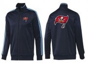 Wholesale Cheap NFL Tampa Bay Buccaneers Team Logo Jacket Dark Blue