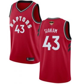 Wholesale Cheap Raptors #43 Pascal Siakam Red 2019 Finals Bound Women\'s Basketball Swingman Icon Edition Jersey