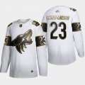 Wholesale Cheap Arizona Coyotes #23 Oliver Ekman-Larsson Men's Adidas White Golden Edition Limited Stitched NHL Jersey