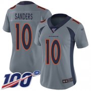 Wholesale Cheap Nike Broncos #10 Emmanuel Sanders Gray Women's Stitched NFL Limited Inverted Legend 100th Season Jersey