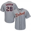 Wholesale Cheap Tigers #28 Niko Goodrum Grey New Cool Base Stitched MLB Jersey