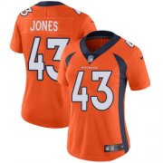 Wholesale Cheap Nike Broncos #43 Joe Jones Orange Team Color Women's Stitched NFL Vapor Untouchable Limited Jersey