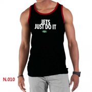 Wholesale Cheap Men's Nike NFL New York Jets Sideline Legend Authentic Logo Tank Top Black_1