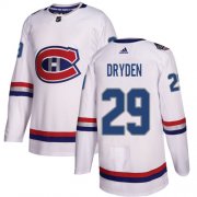 Wholesale Cheap Adidas Canadiens #29 Ken Dryden White Authentic 2017 100 Classic Stitched NHL Jersey