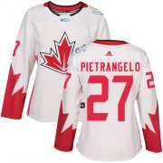 Wholesale Cheap Team Canada #27 Alex Pietrangelo White 2016 World Cup Women's Stitched NHL Jersey