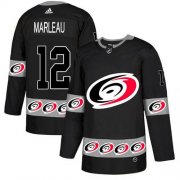 Wholesale Cheap Adidas Hurricanes #12 Patrick Marleau Black Authentic Team Logo Fashion Stitched NHL Jersey