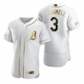 Wholesale Cheap Detroit Tigers #3 Alan Trammell White Nike Men's Authentic Golden Edition MLB Jersey