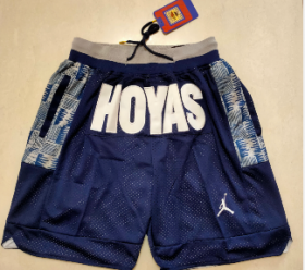 Wholesale Cheap Men\'s Georgetown Hoyas Navy Blue College Just Don Shorts Swingman Shorts