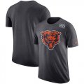 Wholesale Cheap NFL Men's Chicago Bears Nike Anthracite Crucial Catch Tri-Blend Performance T-Shirt