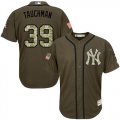 Wholesale Cheap Yankees #39 Mike Tauchman Green Salute to Service Stitched Youth MLB Jersey
