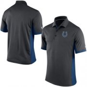 Wholesale Cheap Men's Nike NFL Indianapolis Colts Charcoal Team Issue Performance Polo