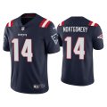 Wholesale Cheap Men's New England Patriots #14 Ty Montgomery Navy Vapor Untouchable Limited Stitched Jersey