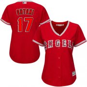 Wholesale Cheap Angels #17 Shohei Ohtani Red Alternate Women's Stitched MLB Jersey