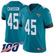 Wholesale Cheap Nike Jaguars #45 K'Lavon Chaisson Teal Green Alternate Youth Stitched NFL 100th Season Vapor Untouchable Limited Jersey