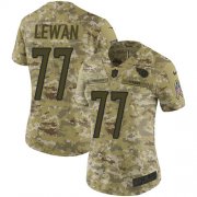Wholesale Cheap Nike Titans #77 Taylor Lewan Camo Women's Stitched NFL Limited 2018 Salute to Service Jersey