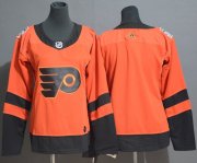 Wholesale Cheap Adidas Flyers Blank Orange Authentic 2019 Stadium Series Women's Stitched NHL Jersey