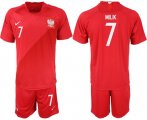 Wholesale Cheap Poland #7 Milik Away Soccer Country Jersey