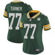 Wholesale Cheap Nike Packers #77 Billy Turner Green Team Color Women's 100th Season Stitched NFL Vapor Untouchable Limited Jersey