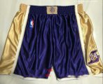 Wholesale Cheap Men's Los Angeles Lakers #8 #24 Kobe Bryant Purple 1996-2016 The Hall of Fame Throwback Shorts
