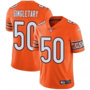 Wholesale Cheap Nike Bears #50 Mike Singletary Orange Men's Stitched NFL Limited Rush Jersey