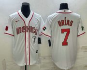 Wholesale Cheap Men's Mexico Baseball #7 Julio Urias Number 2023 White World Baseball Classic Stitched Jersey