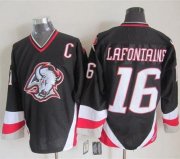 Wholesale Cheap Sabres #16 Pat Lafontaine Black CCM Throwback Stitched NHL Jersey