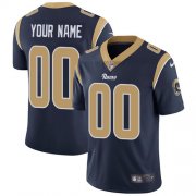 Wholesale Cheap Nike Los Angeles Rams Customized Navy Blue Team Color Stitched Vapor Untouchable Limited Men's NFL Jersey