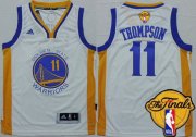 Cheap Youth Golden State Warriors #11 Klay Thompson White 2016 The NBA Finals Patch Jersey