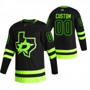 Wholesale Cheap Dallas Stars Custom Black Men's Adidas 2020-21 Alternate Authentic Player NHL Jersey