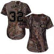 Wholesale Cheap Braves #32 Cole Hamels Camo Realtree Collection Cool Base Women's Stitched MLB Jersey