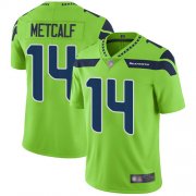 Wholesale Cheap Nike Seahawks #14 D.K. Metcalf Green Men's Stitched NFL Limited Rush Jersey