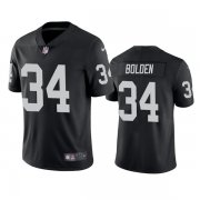 Wholesale Cheap Men's Las Vegas Raiders #34 Brandon Bolden Black Vapor Limited Stitched Jersey