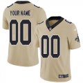 Wholesale Cheap Nike New Orleans Saints Customized Gold Men's Stitched NFL Limited Inverted Legend Jersey