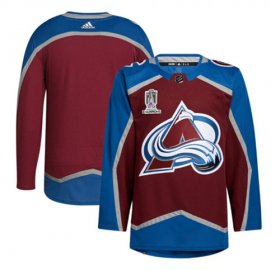 Wholesale Cheap Men\'s Colorado Avalanche Blank 2022 Stanley Cup Champions Patch Stitched Jersey