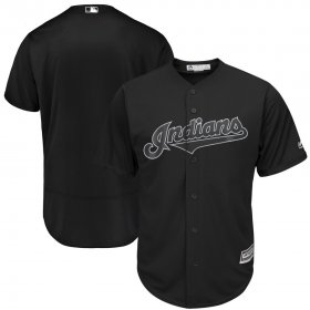 Wholesale Cheap Men\'s Cleveland Indians Majestic Black 2019 Players\' Weekend Team Stitched MLB Jersey