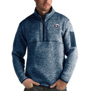 Wholesale Cheap Calgary Flames Antigua Fortune Quarter-Zip Pullover Jacket Blue