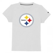 Wholesale Cheap Pittsburgh Steelers Sideline Legend Authentic Logo Youth T-Shirt White