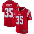 Wholesale Cheap Nike Patriots #35 Kyle Dugger Red Youth Stitched NFL Limited Inverted Legend Jersey
